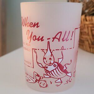 Say When You-All! - Comic Southern Jigger Measure Vintage Hazel Atlas